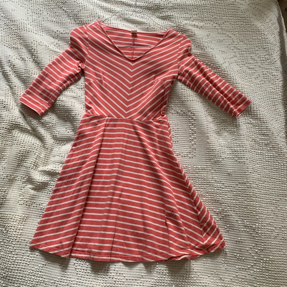 Pink striped dress